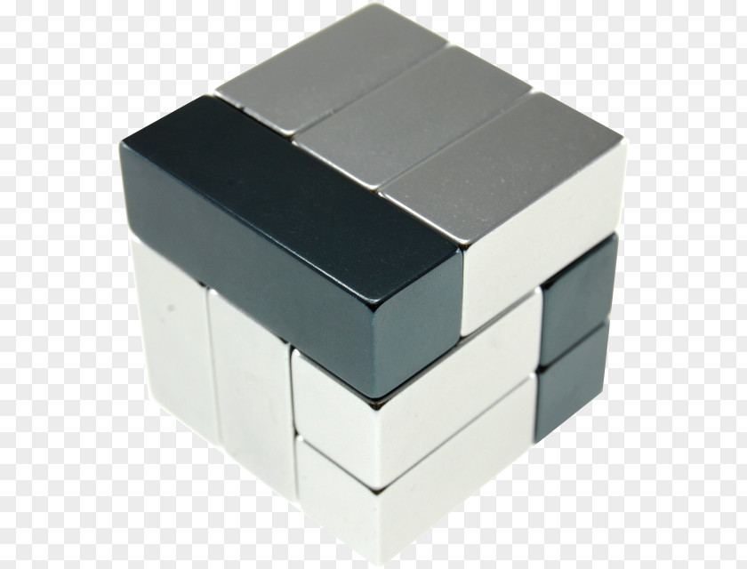 Butte Cube Puzzle Metal Aluminium PNG