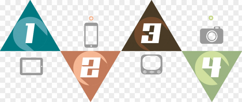 No. Geometry Triangle Infographic Template Icon PNG