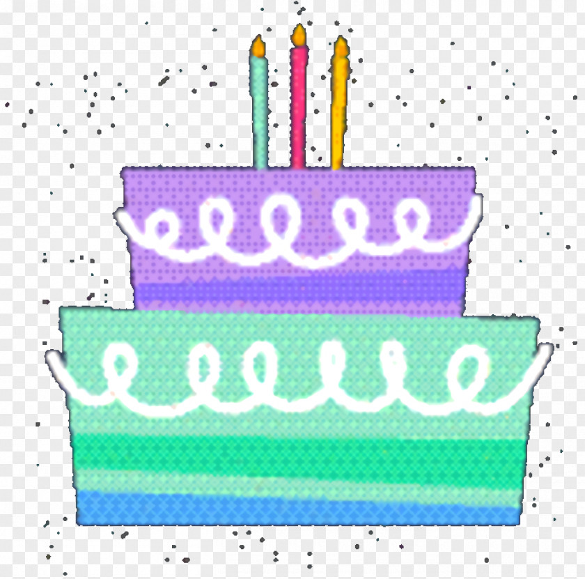 Rectangle Dessert Cartoon Birthday Cake PNG