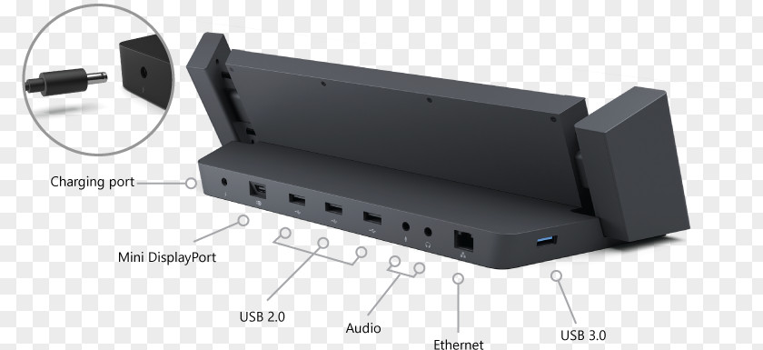 Surface Pro 2 3 4 Docking Station PNG