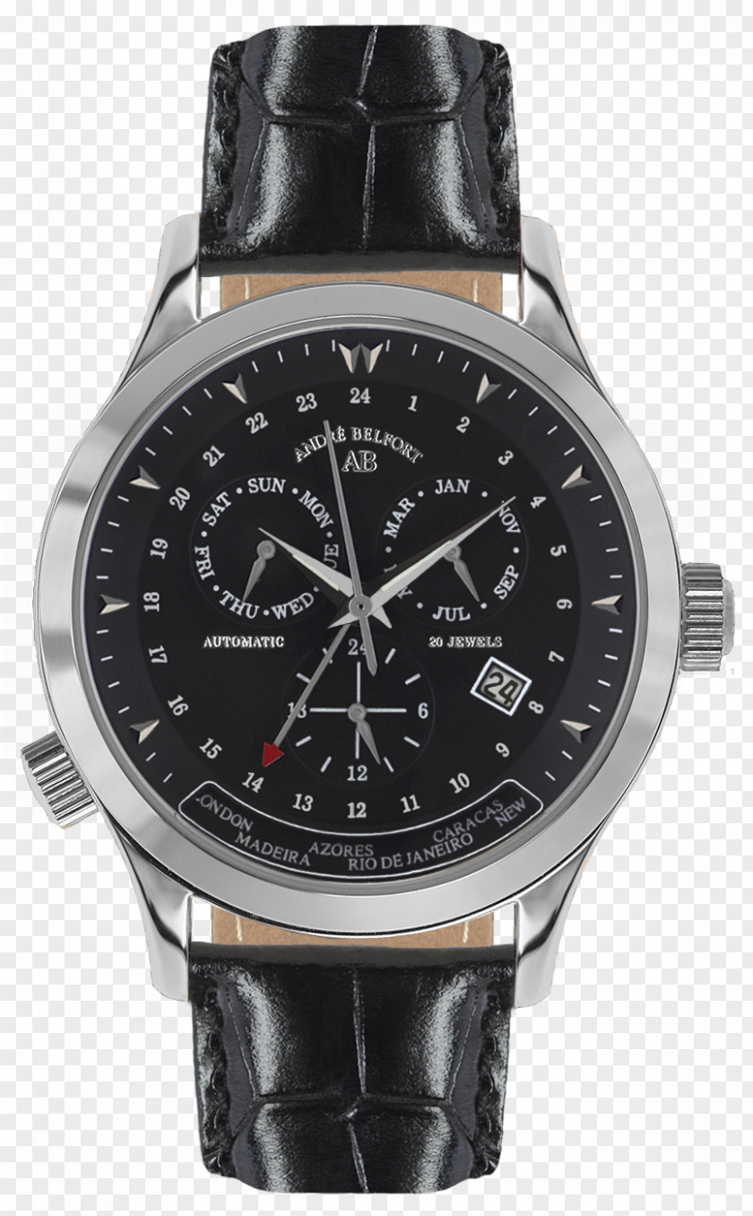 Watch Chronograph Strap Leather PNG