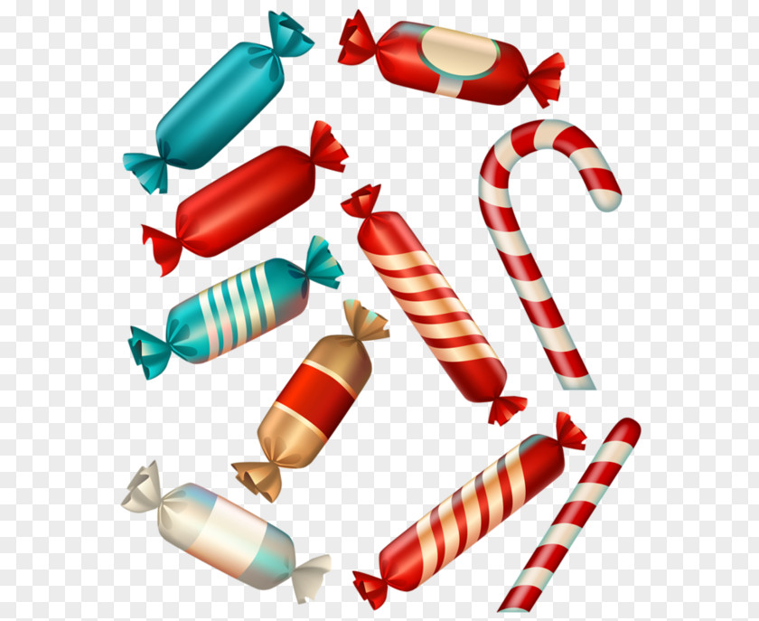 Christmas Polkagris Bonbon Clip Art PNG