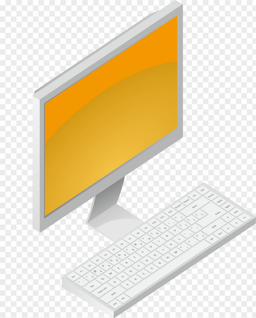 Computer Vector Material Monitor Download PNG