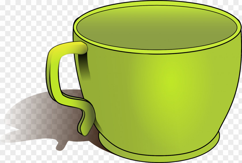 Green Cup Tea Coffee Clip Art PNG