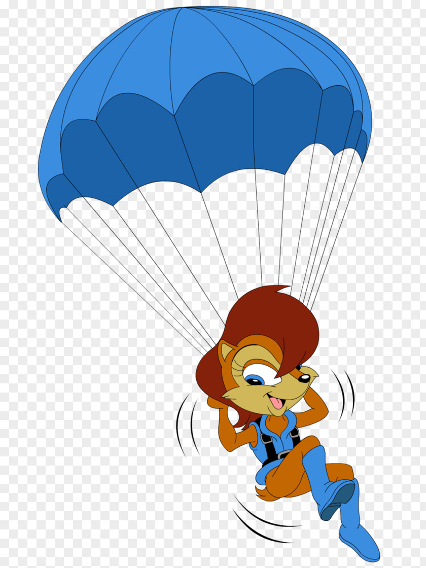 Skydiving Parachute Clipart Sonic X-treme Princess Sally Acorn & Sega All-Stars Racing The Hedgehog 2 Tails PNG