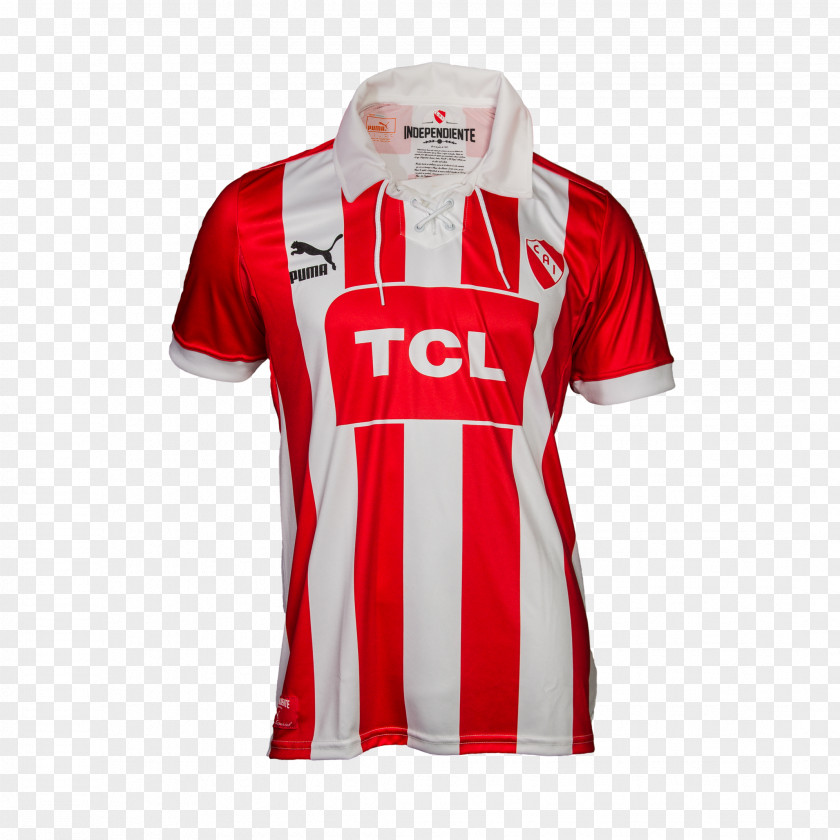 T-shirt Club Atlético Independiente Puma White Red PNG