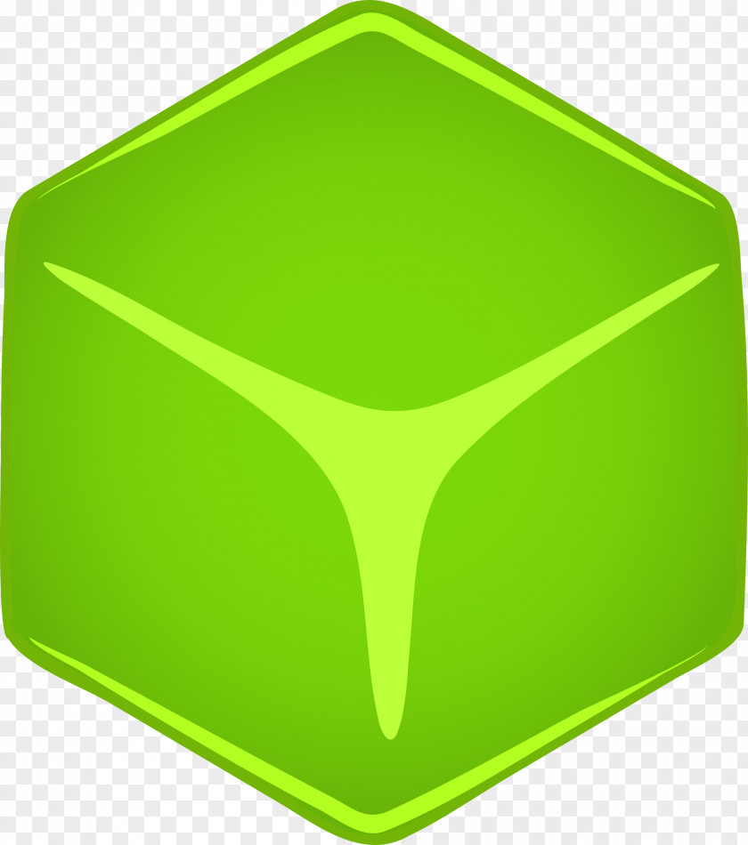 3d Cube Green Clip Art PNG