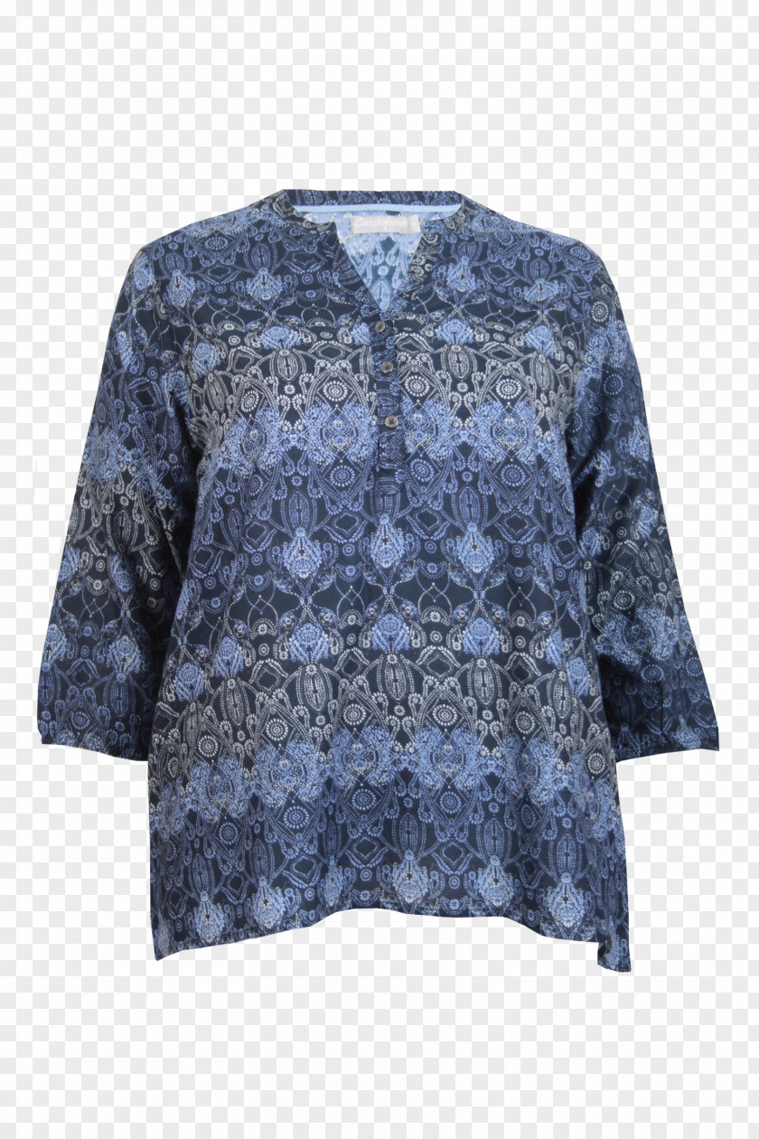Blue Lines Blouse Sleeve Outerwear PNG