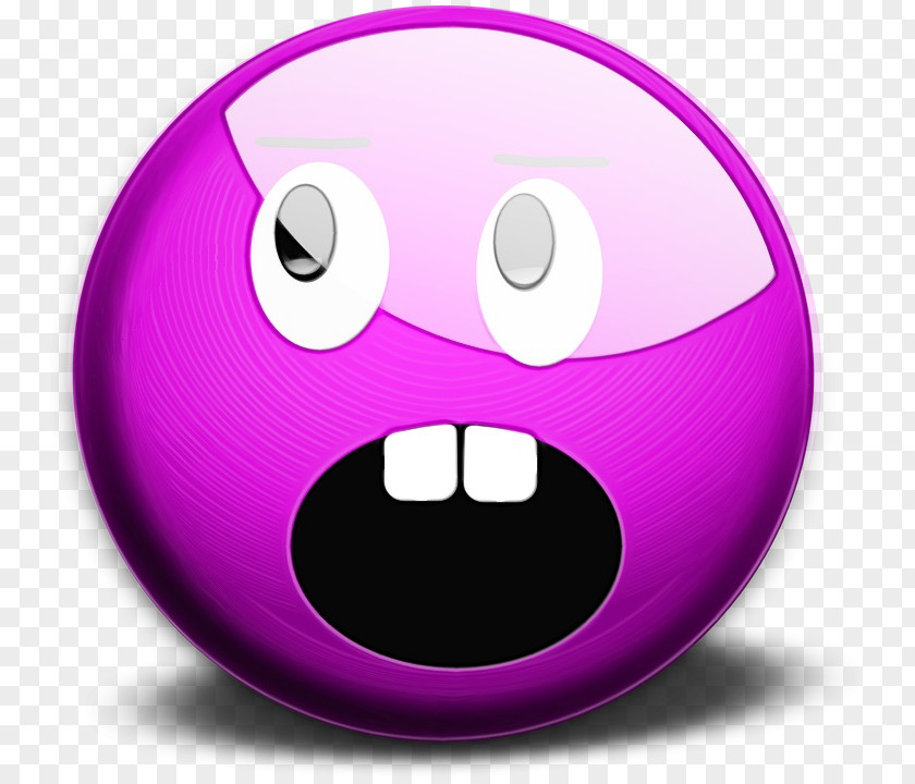 Magenta Mouth Emoticon PNG