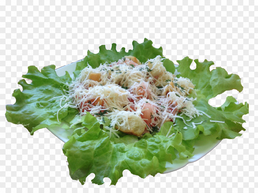Pizza Caesar Salad Vegetarian Cuisine Lettuce PNG