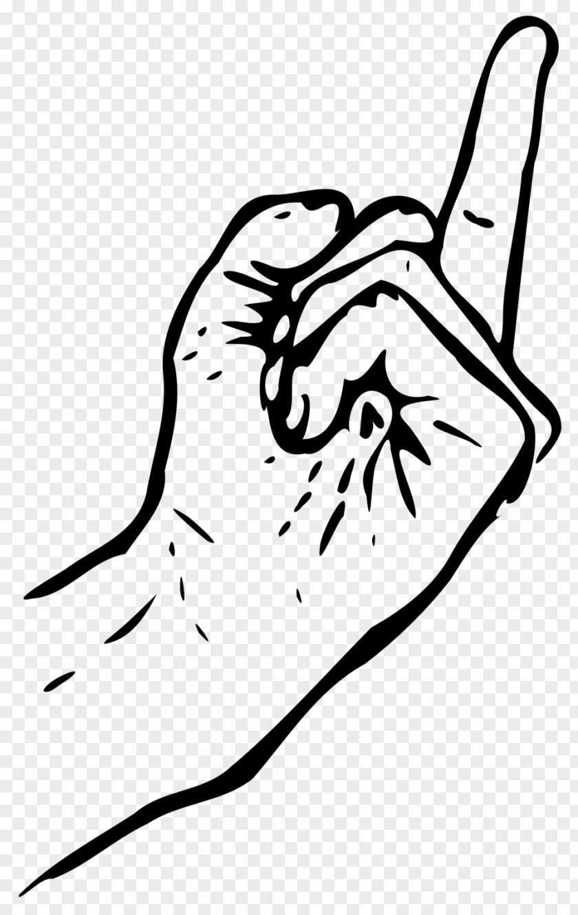 You Drawing The Finger Middle Clip Art PNG