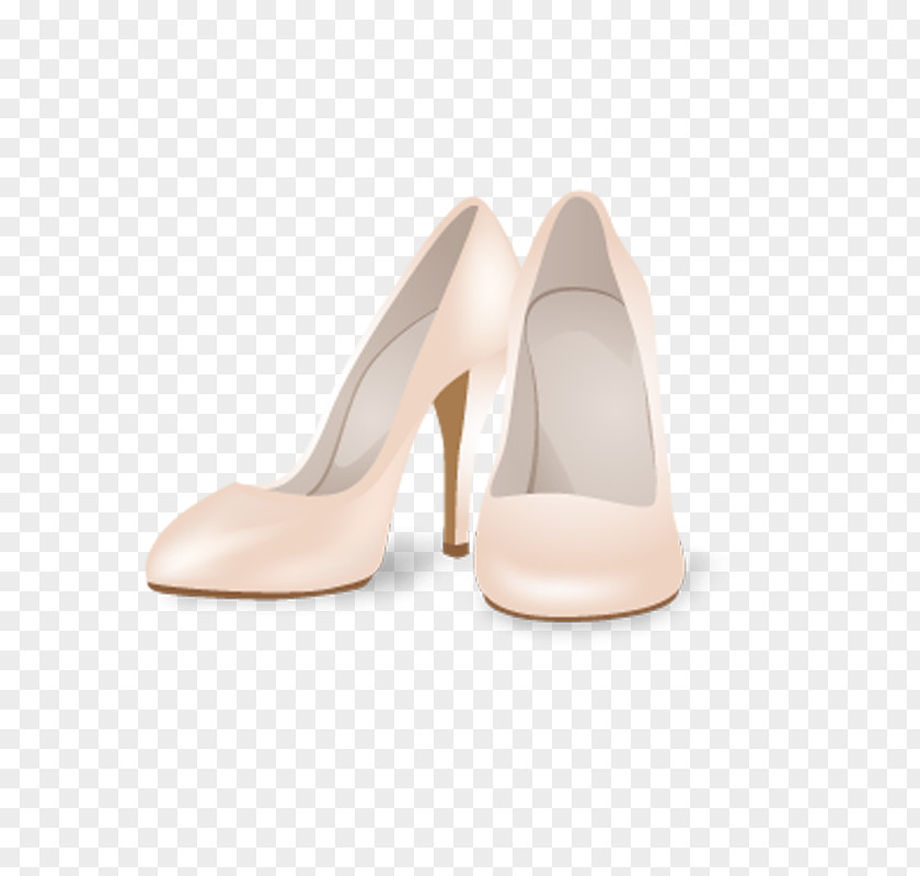 Beige Pointed Heels Wedding Cake High-heeled Footwear PNG