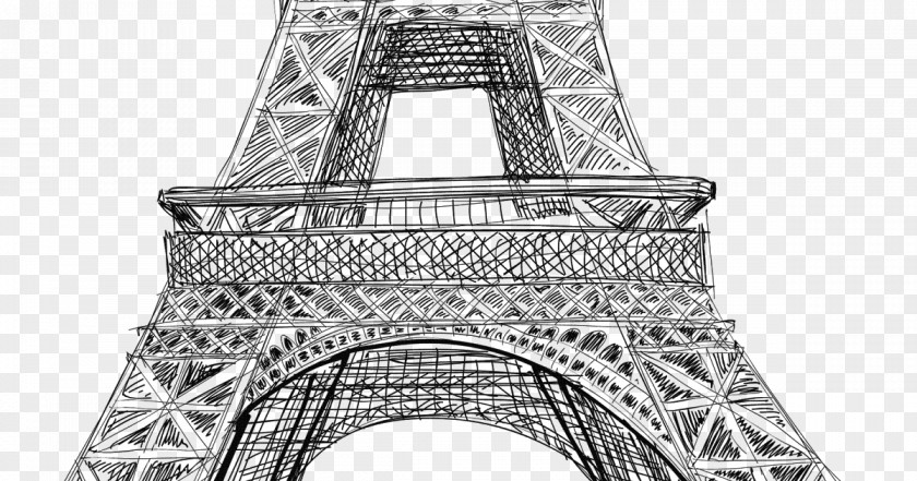 Eiffel Tower Image Drawing PNG