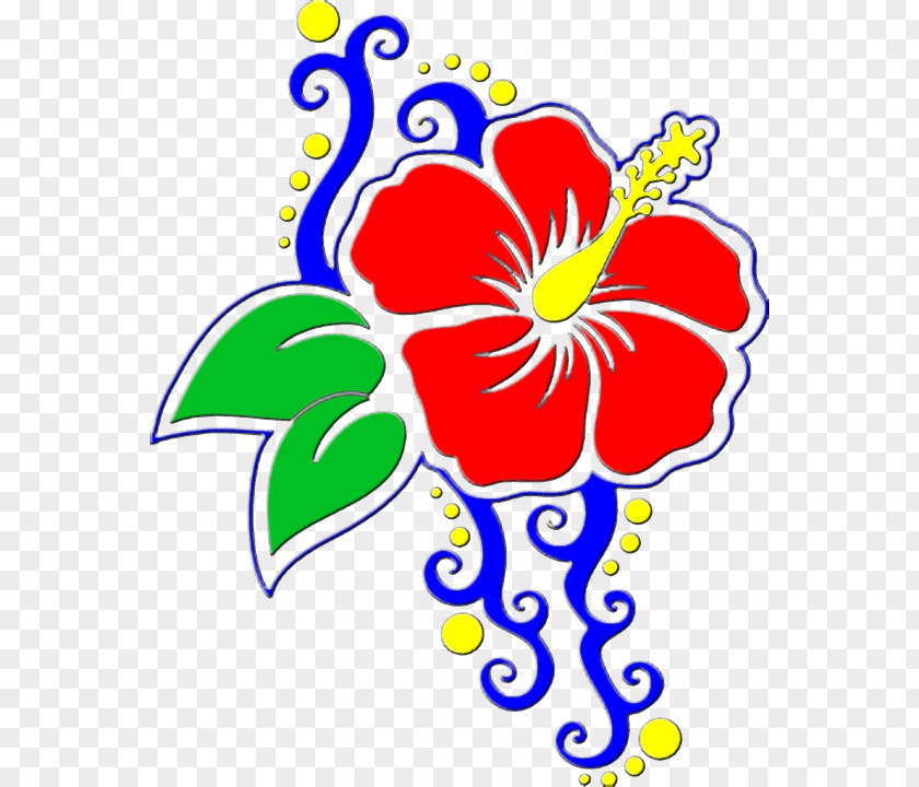 Hawaiian Hibiscus Drawing Clip Art PNG