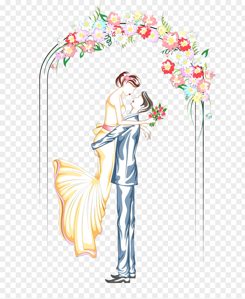 Illustration Drawing Vector Graphics Marriage Wedding PNG