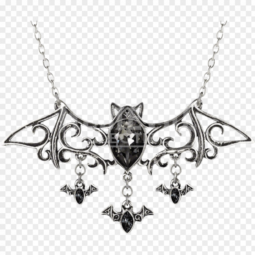 Necklace Alchemy Gothic Viennese Nights Charms & Pendants Crystal Bat Pendant Jewellery PNG