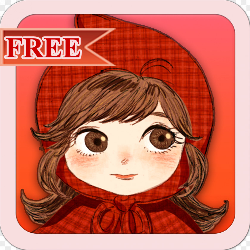 Red Riding Hood Face Forehead Cheek Eyelash PNG