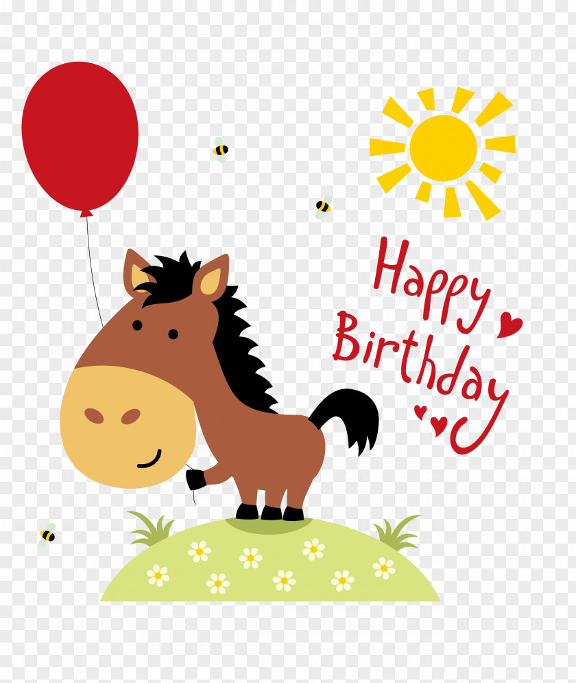 Birthday Party Horse Greeting Card Wedding Invitation Clip Art PNG