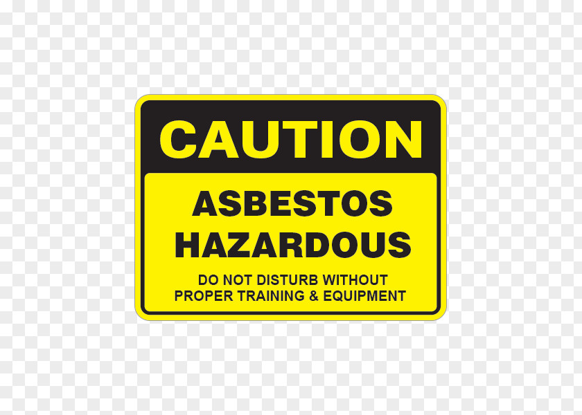 Do Not Disturb Warning Sign Asbestos Sticker Hazard Symbol PNG