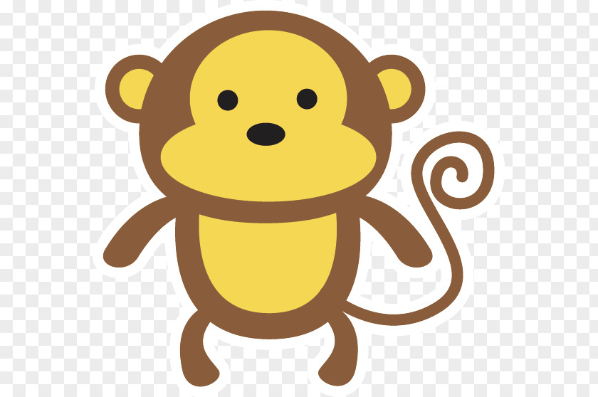 Little Monkey Vector Baby Tigers Animal Infant Child PNG