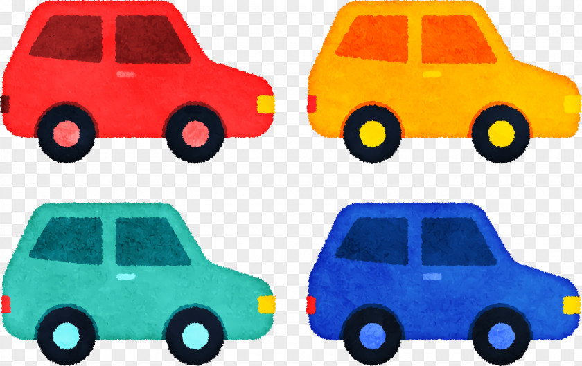 Model Car Compact Yellow Physical PNG