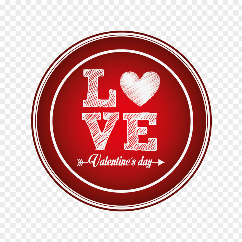 Red Logo Heart Font Love PNG