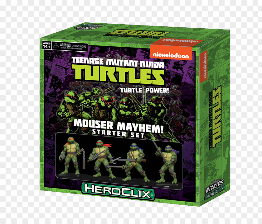 Shredder Turtles HeroClix Splinter Raphael Teenage Mutant Ninja PNG
