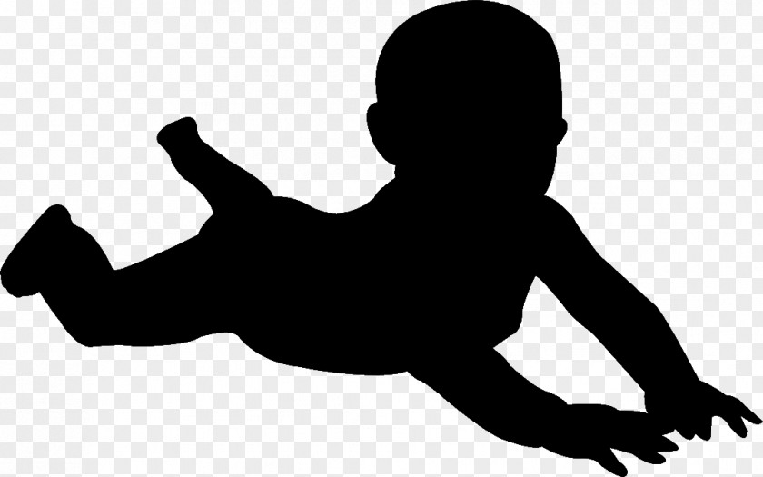 Silhouette Infant Clip Art PNG