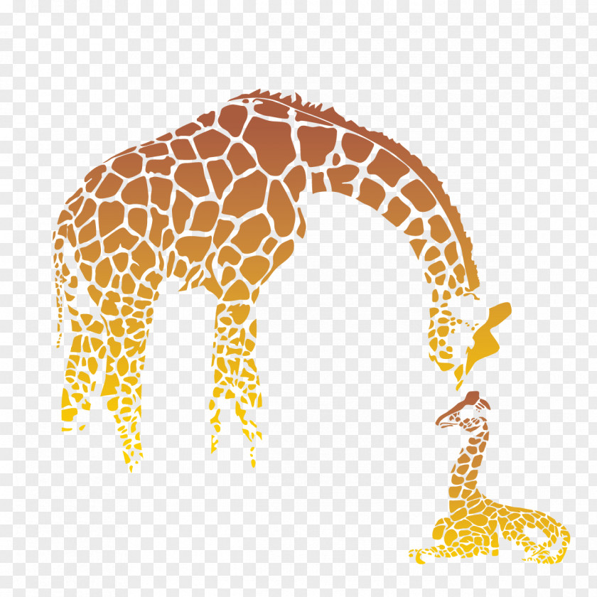 Giraffe Family Icon Mother's Day Infant PNG