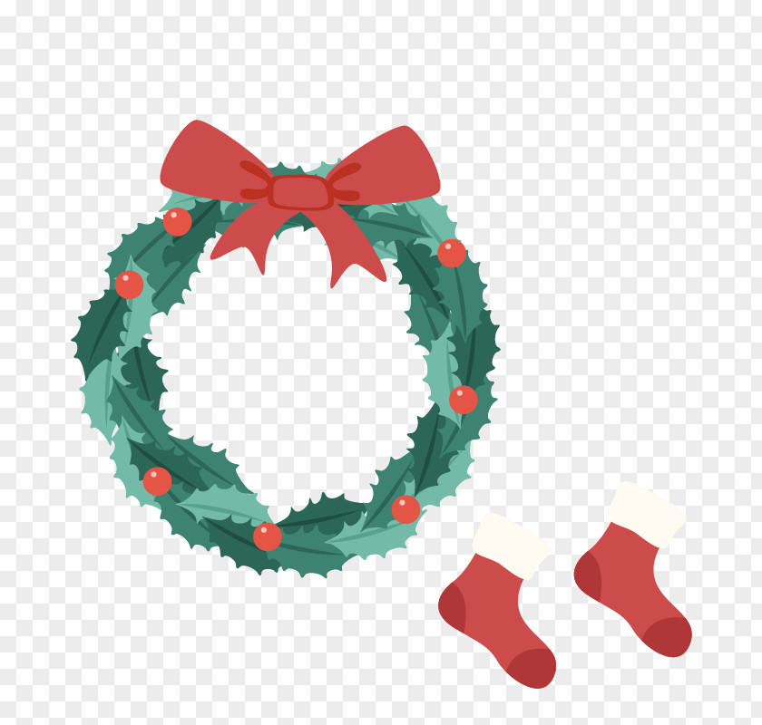 Bow Christmas Wreath Ornament Kids Vocabulary Santa Claus PNG