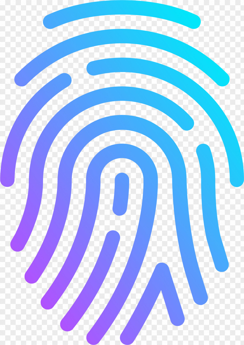 Electric Blue Fingerabdruckerkennung Fingerprint PNG