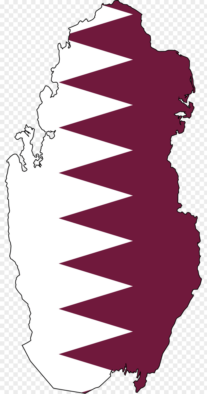 Foreign Flag Of Qatar Map Clip Art PNG