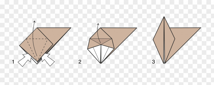 Origami Style Border Triangle Wood PNG