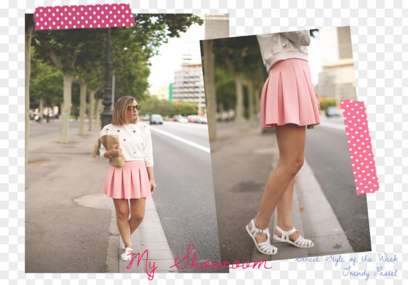 Trendy Style Street Fashion Miniskirt Polka Dot Clothing PNG