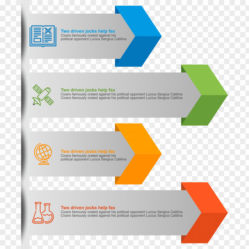 Color Arrow Graphic Infographic Design Management PNG