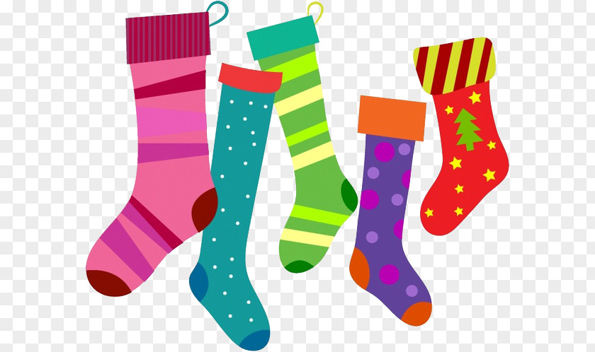 Christmas Socks Stockings Clip Art PNG