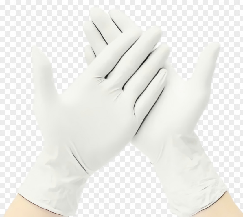 Glove White Personal Protective Equipment Hand Safety PNG