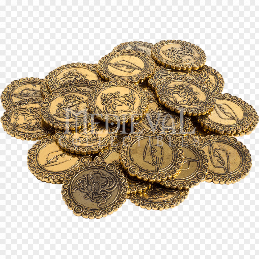 Gold Dragon Silver Coin Live Action Role-playing Game PNG