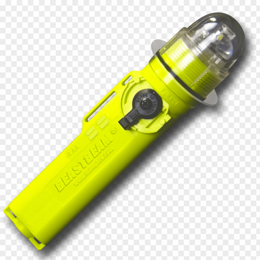 Light Traffic Yellow Flashlight PNG