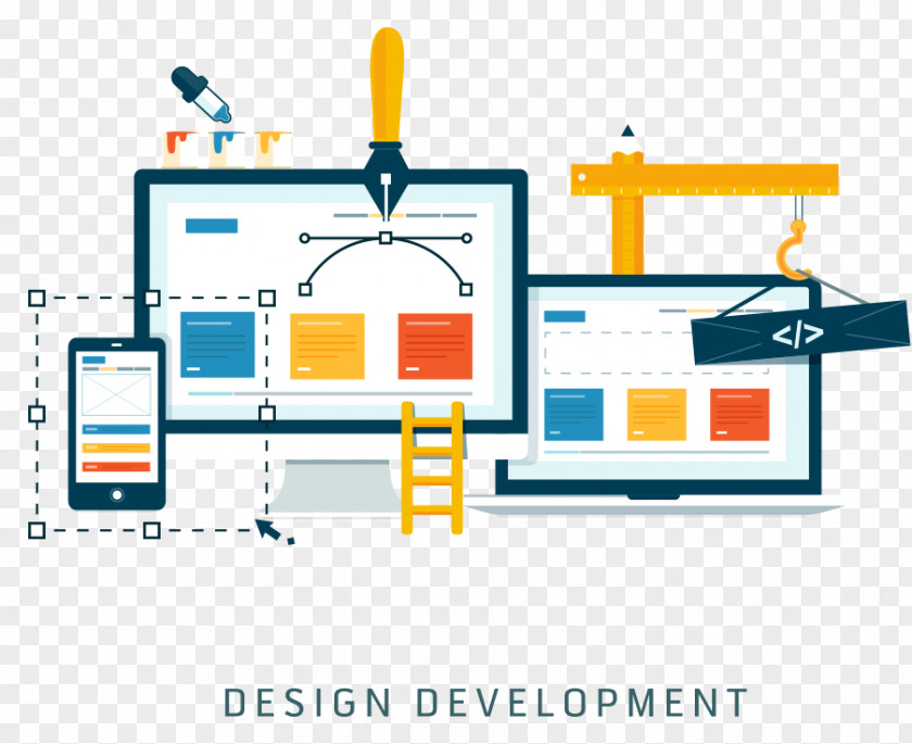 Vector Computer Graphics Material Web Development Design Website Dynamic Page PNG