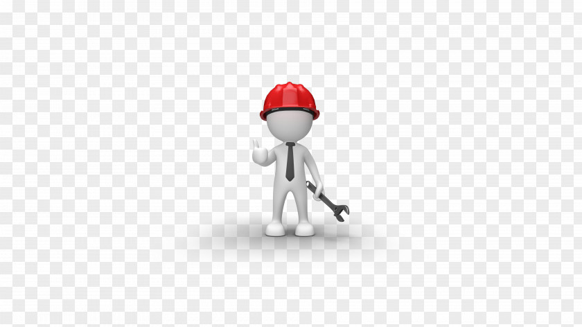 White Maintenance Workman Wearing A Helmet Wallpaper PNG