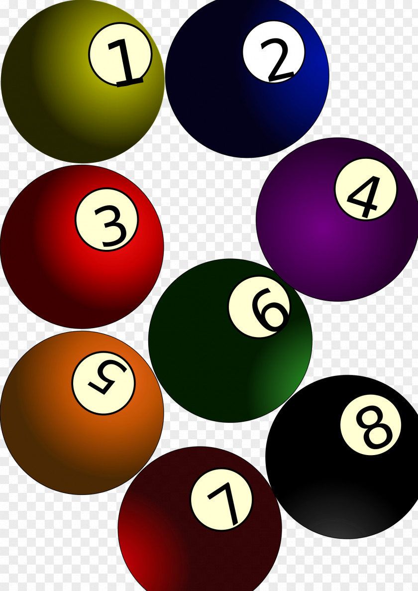 8 Ball Pool Billiard Balls Eight-ball Billiards Clip Art PNG