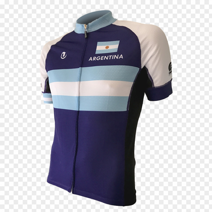 Argentina Jersey T-shirt Cycling Sleeve Velocé Speedwear PNG