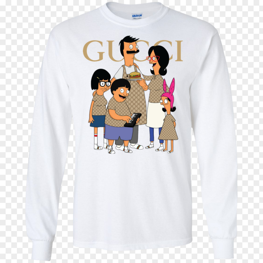 Gucci T Shirt T-shirt Hoodie Hamburger Tina Belcher PNG