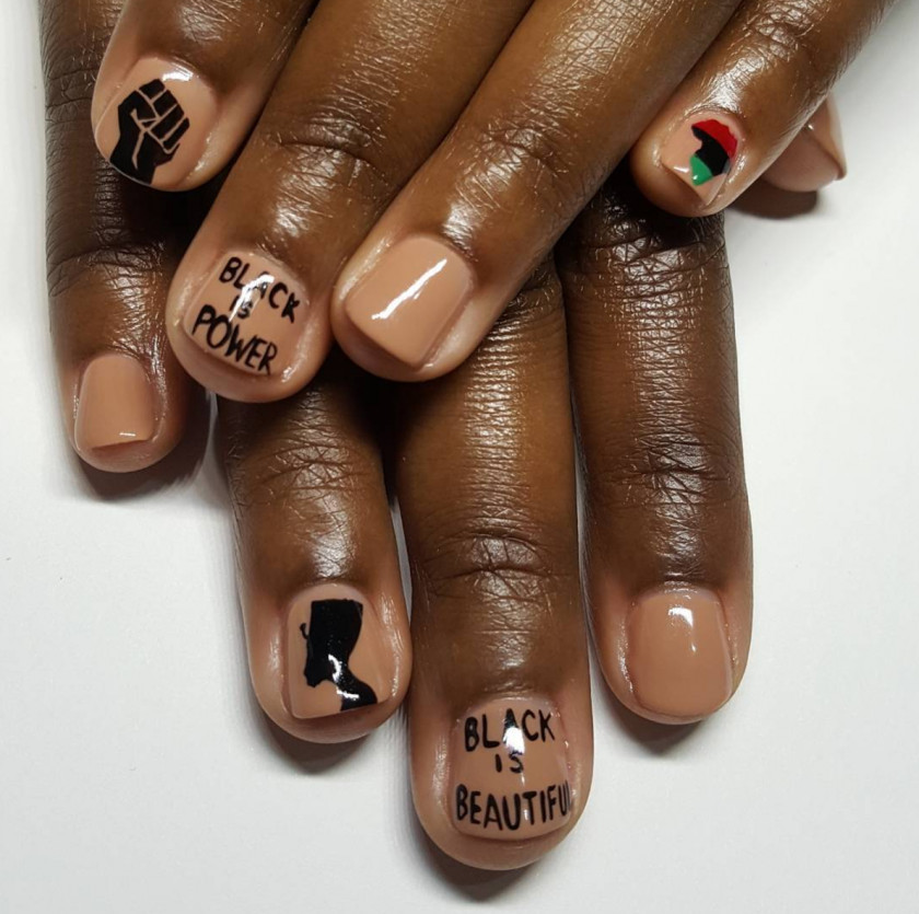 Nails Nail Art Black Day Without A Woman Manicure PNG