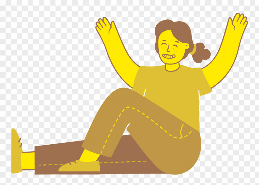 Sitting On Floor Sitting Woman PNG