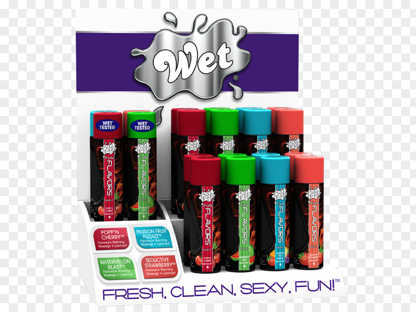 Assorted Flavors Personal Lubricants & Creams Countertop Display Device Wet PNG