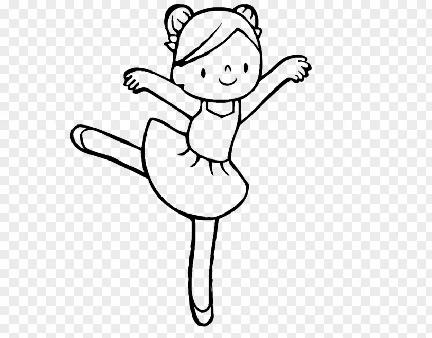 Ballet Dancer Drawing Black And White PNG