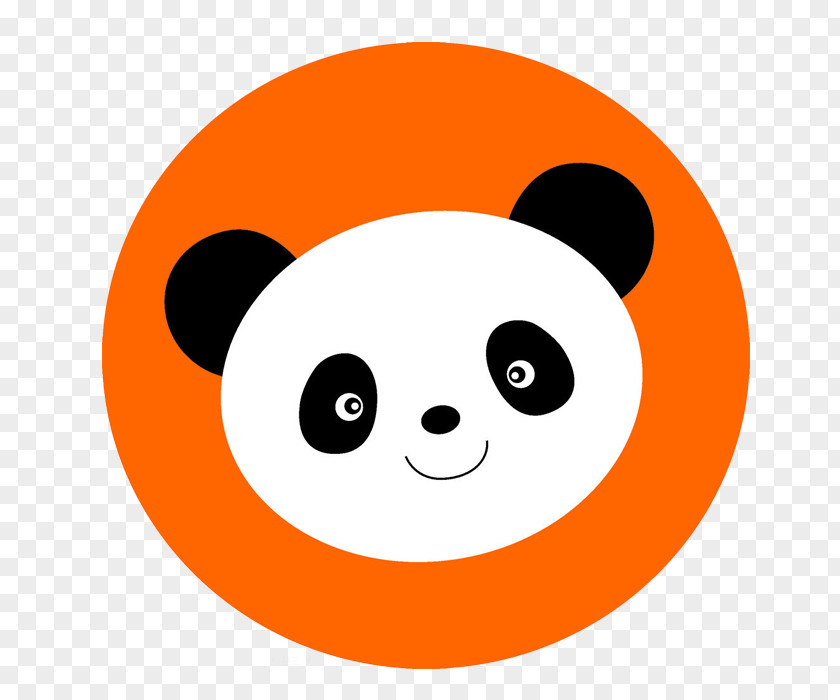 Flat Orange Cartoon Panda Giant Red Teppanyaki Tencent QQ PNG