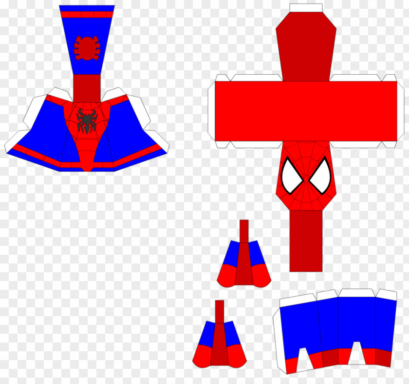 Paper Craft Spider-Man Model Art PNG